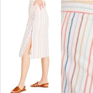 MADEWELL——SIZE 14 STRIPED SKIRT